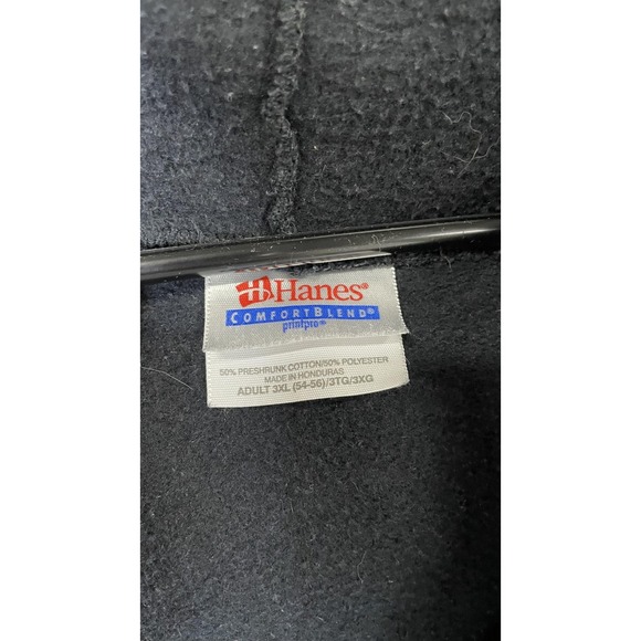 Johnny‎ Ramone Hoodie Mens 3XL Black Zip Up Hanes ComfortBlend Army Sweatshirt - Picture 4 of 10